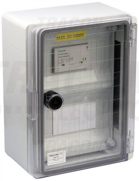 Túlfeszültség-védelmi doboz fotovoltaikus rendszerekhez 280×210×130mm,IP65
1000V 200A