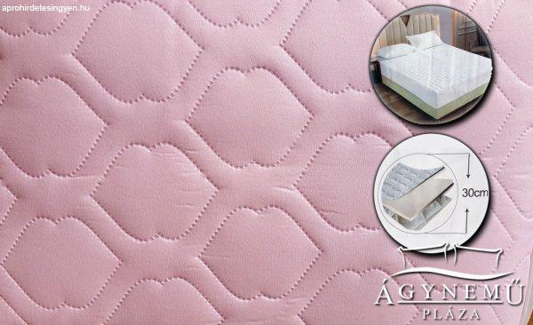 Gumis matracvédő lepedő 230x200 cm, Rózsaszín