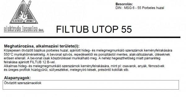 FILTUB UTUP 55 1.2 mm huzal