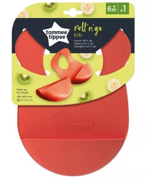  Tommee Tippee Explora Roll n Go Bib műanyag előke (narancssárga)