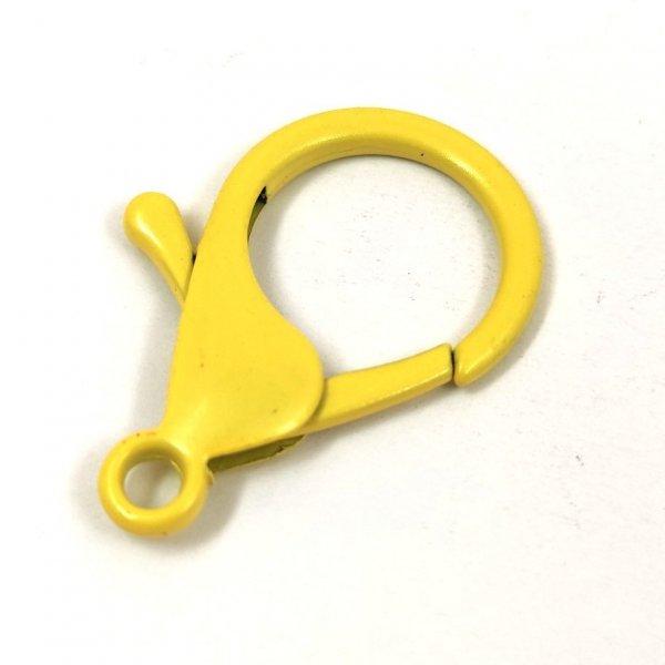 Karabíner kapocs - sárga - 35 x 24 x 5 mm