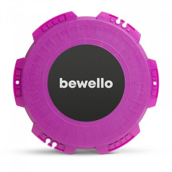 bewello BW4005 Twister fitness korong gumi kötéllel, 29 cm, lila / fekete