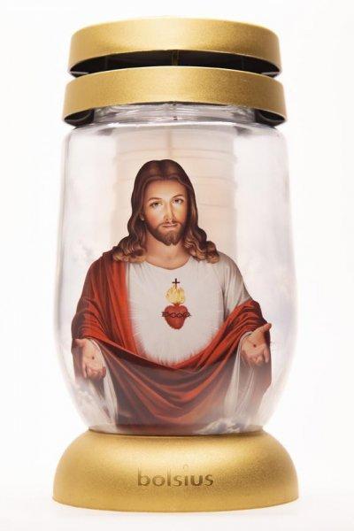 Mécses bolsius S12 3D Jézus, 22 cm, 36 óra