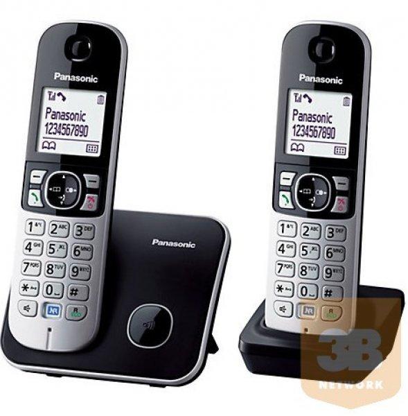 Panasonic KX-TG6812PDB, DUO kulcskereső komp, háttérzaj csökk., bővíthető
hordozható Dect telefon, MAGYAR MENÜ
