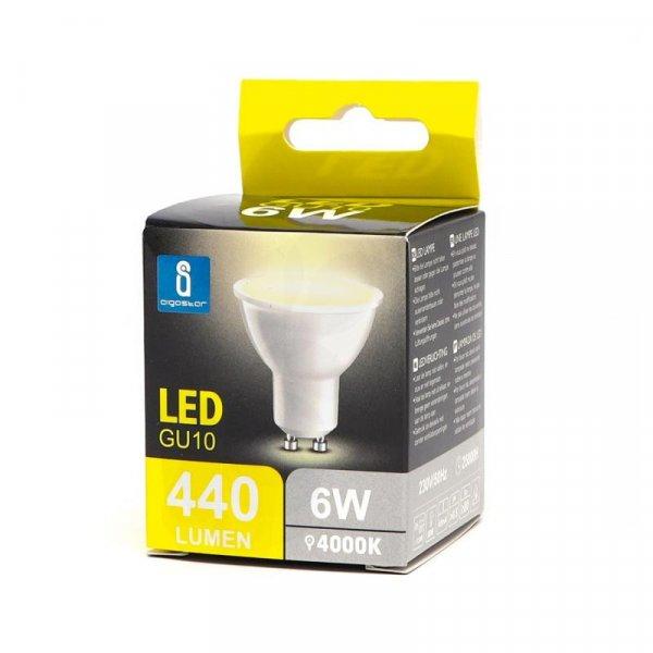 6W A5 Természetes fehér GU10 LED spot / color box