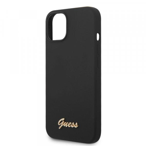 Guess Apple iPhone 14 Plus (6.7) Liquid Silicone Metal Logo hátlapvédő tok
fekete (GUHCP14MSLSMK)