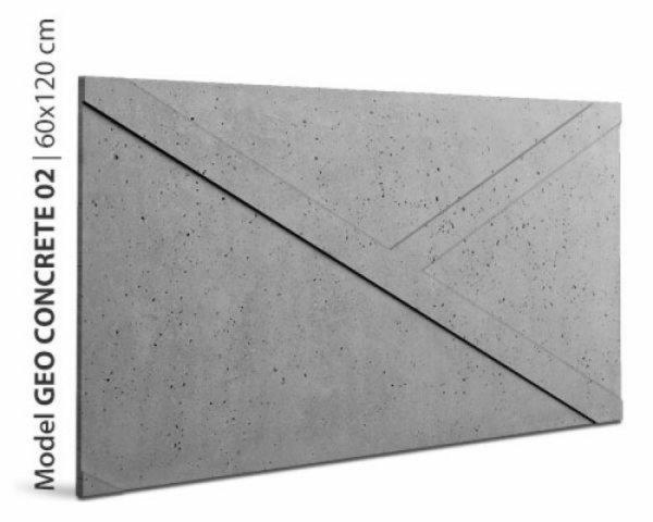 Loft GEO concrete 02 beton modern 3d falpanel