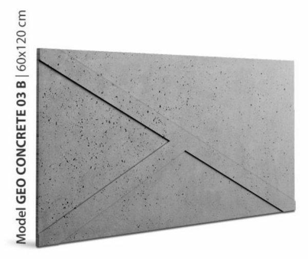 Loft GEO concrete 03B beton modern 3d falpanel