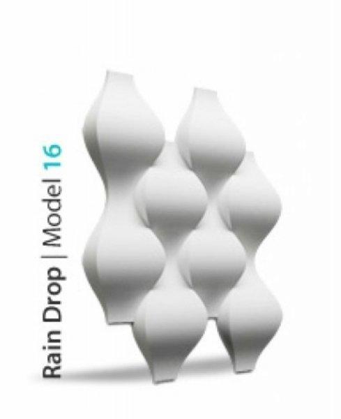 Loft-3D Dekor-16 beltéri festhető gipsz 3d dekor falpanel fehér gömbök