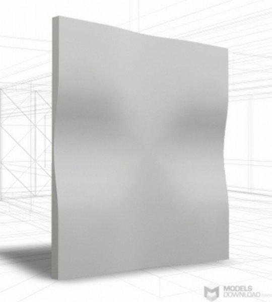 Loft-3D Dekor-7 beltéri festhető gipsz 3d dekor falpanel fehér
