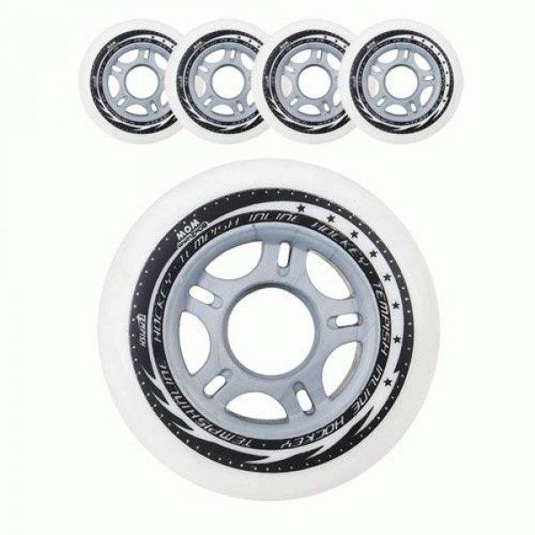 WOOW 72x24 74A wheel set for inline hockey