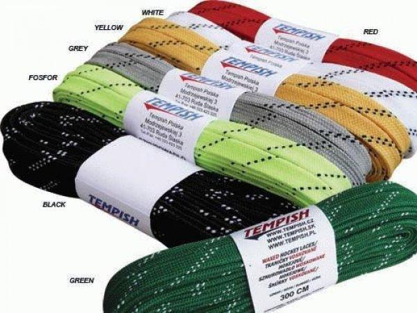 Hockey laces 180-320 cm waxed