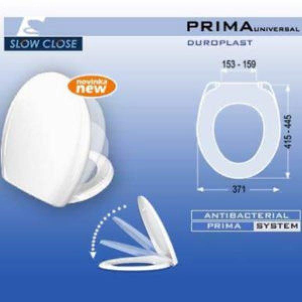 MKW Prima duroplast WC ülőke hidraulikus lecsapódásgátlóval, fehér
(müa.zsanér)