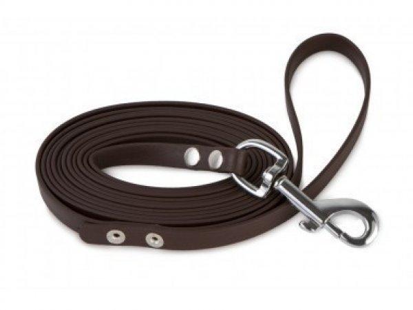 Firedog BioThane póráz 13 mm 1,2 m fogóval dark brown