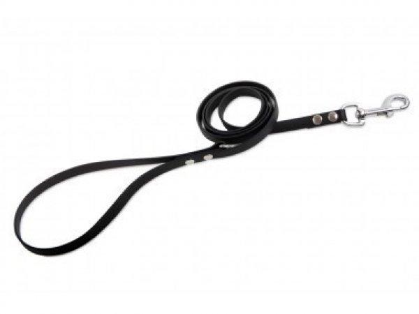 Firedog BioThane póráz 13 mm 1,2 m fogóval & D-ring black