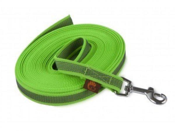 Firedog Nyomkövető Gumírozott póráz 20 mm classic karabíner 10 m neon
green