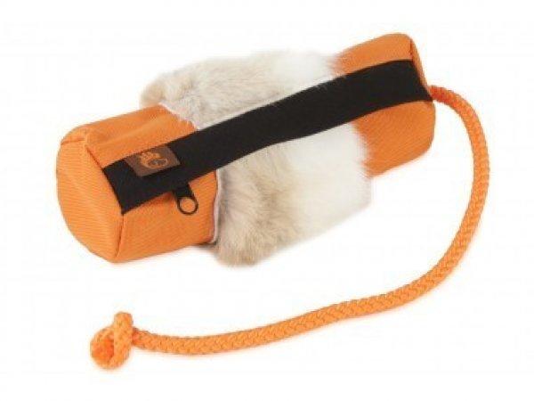 Firedog Tölthető dummy small orange nyúl szőrme rátéttel