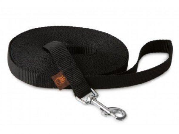 Firedog Nyomkövető póráz 20 mm classic karabíner 15 m black