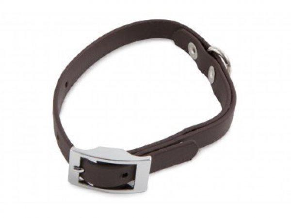 Firedog BioThane nyakörv Basic 19 mm 30-38 cm dark brown