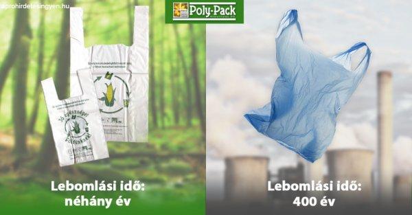 Poly-Pack Bio Ingvállas táska 300+2x80x500x0,015 mm 1 db