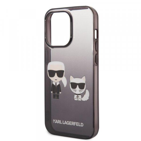 Karl Lagerfeld Gradient Karl and Choupette Apple iPhone 14 Pro (6.1)
hátlapvédő tok fekete (KLHCP14LTGKCK)
