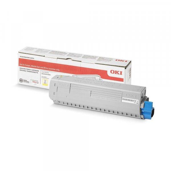 OKI C824/C834/C844 sárga eredeti toner 5K (47095701) ~5000 oldal