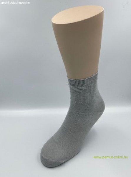 Bordás boka zokni 5 pár - világos szürke 35-36