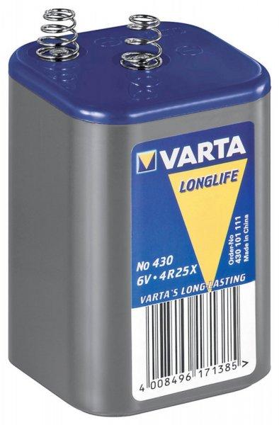 Varta 4R25 (430) Longlife szén-cink elem 6V (67x66,7x108,5mm)
