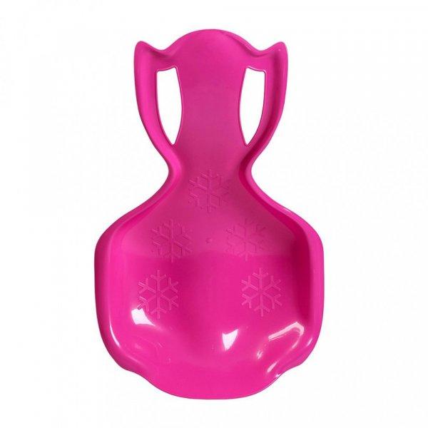 Gyerek műanyag hócsúszka popsi szánkó Baby Mix COMFORT LINE XL rózsaszín