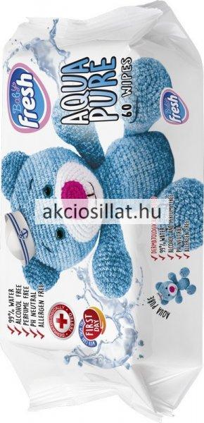 Fresh Baby Aqua Pure Nedves Törlőkendő 60db