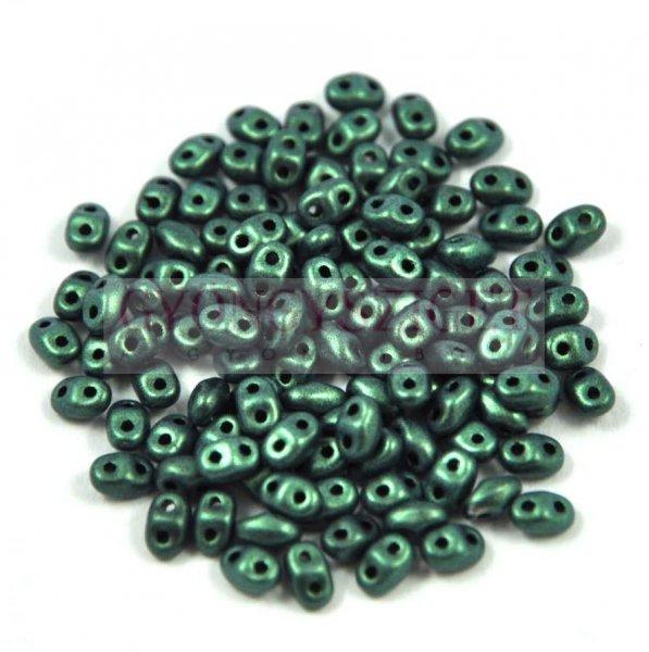 Miniduo gyöngy 2.5x4mm matte metallic green