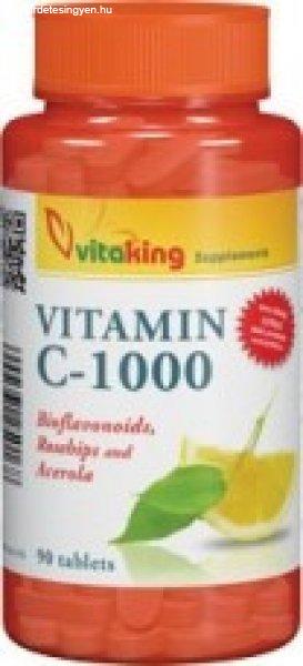 vitaking C-1000 vitamin tabletta bioflavonoidokkal, acerolával és
csipkebogyóval (90 db)