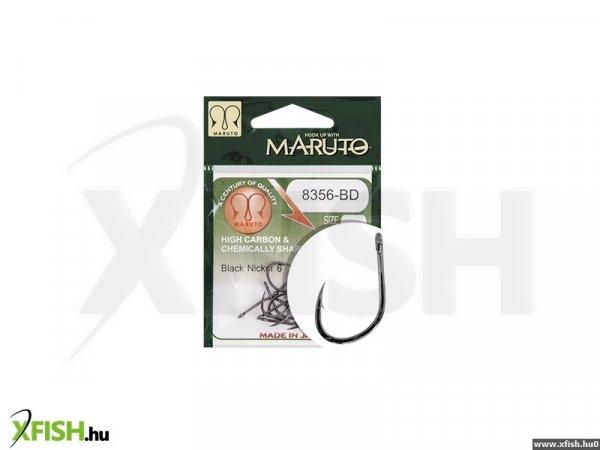 Maruto Horog 8356-Bd Carp Hooks Barbed Forged Straight Eye Hc Black Nickel 4