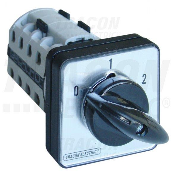 Dahlander motorkapcsoló 400V, 50Hz, 32A, 11kW, 64×64mm,