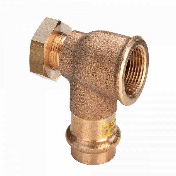 VIEGA 2614.6 Profipress G vö.önt. könyök, gázra,22mm tok -1"B
alaplemezhez