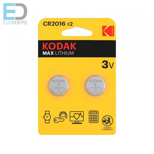 Kodak Ultra Lithium CR 2016 3V Bl2 ( 1db elem )
