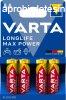 Varta Longlife Max Power AA ceruza elem (LR6) bl/4