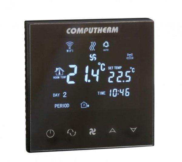 Computherm E300FC, Wi-Fi fan-coil termosztát, 2 és 4 csöves rendszerekhez
fekete
