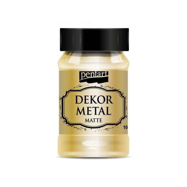 Pentart Dekormetál matt festék 100ml - Arany