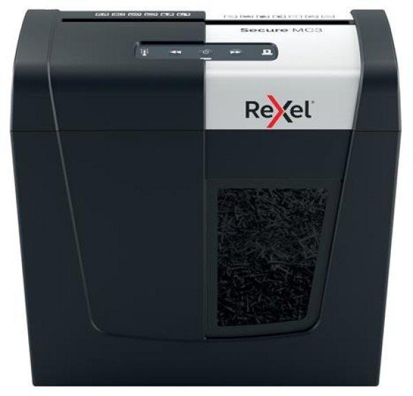 Iratmegsemmisítő, mikrokonfetti, 3 lap, REXEL, Secure MC3