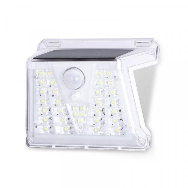 Fehér LED napelemes fali lámpa - 211530