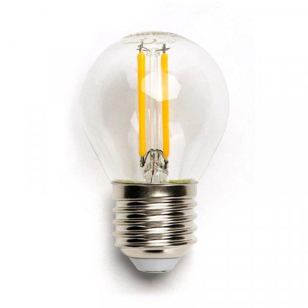 4W E27 LED filament gömb Hideg Fehér égő tiszta	196165