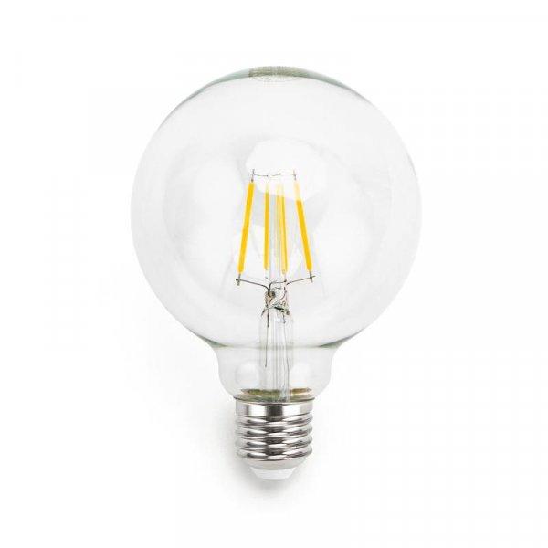 4W E27 LED filament gömbégő Meleg Fehér tiszta	199029