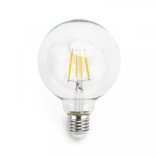 8W E27 LED filament gömbégő Meleg Fehér tiszta	199067