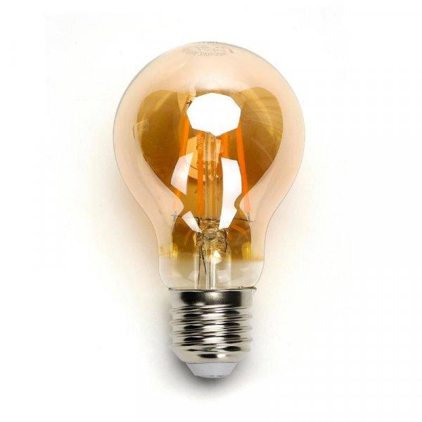 4W E27 LED filament körteégő borostyán	196394