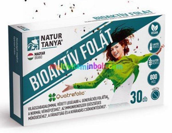 Bioaktív Folát 30 db tabletta, 4. generációs Quatrefolic® folát, vegán -
Natur Tanya