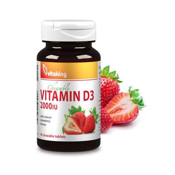Vitaking D3-vitamin 2000NE 90 rágótabletta