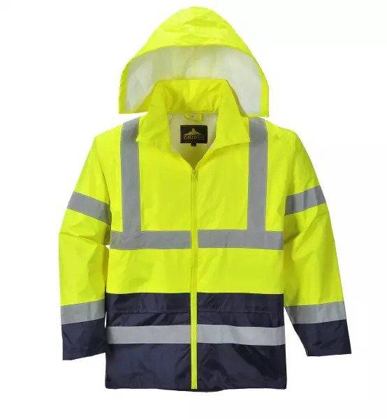 H443 - Hi-Vis ClassicContrast esődzseki- sárga/tengerészkék