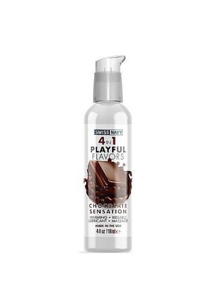 Swiss Navy Playful 4 in 1 Lubricant with Chocolate Sensation Flavor - 118ml
Ízesített síkosító