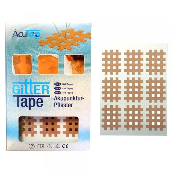 ACUTOP Gitter Tape Cross Tape Kicsi (20lap/doboz, 9db/lap) - Bézs